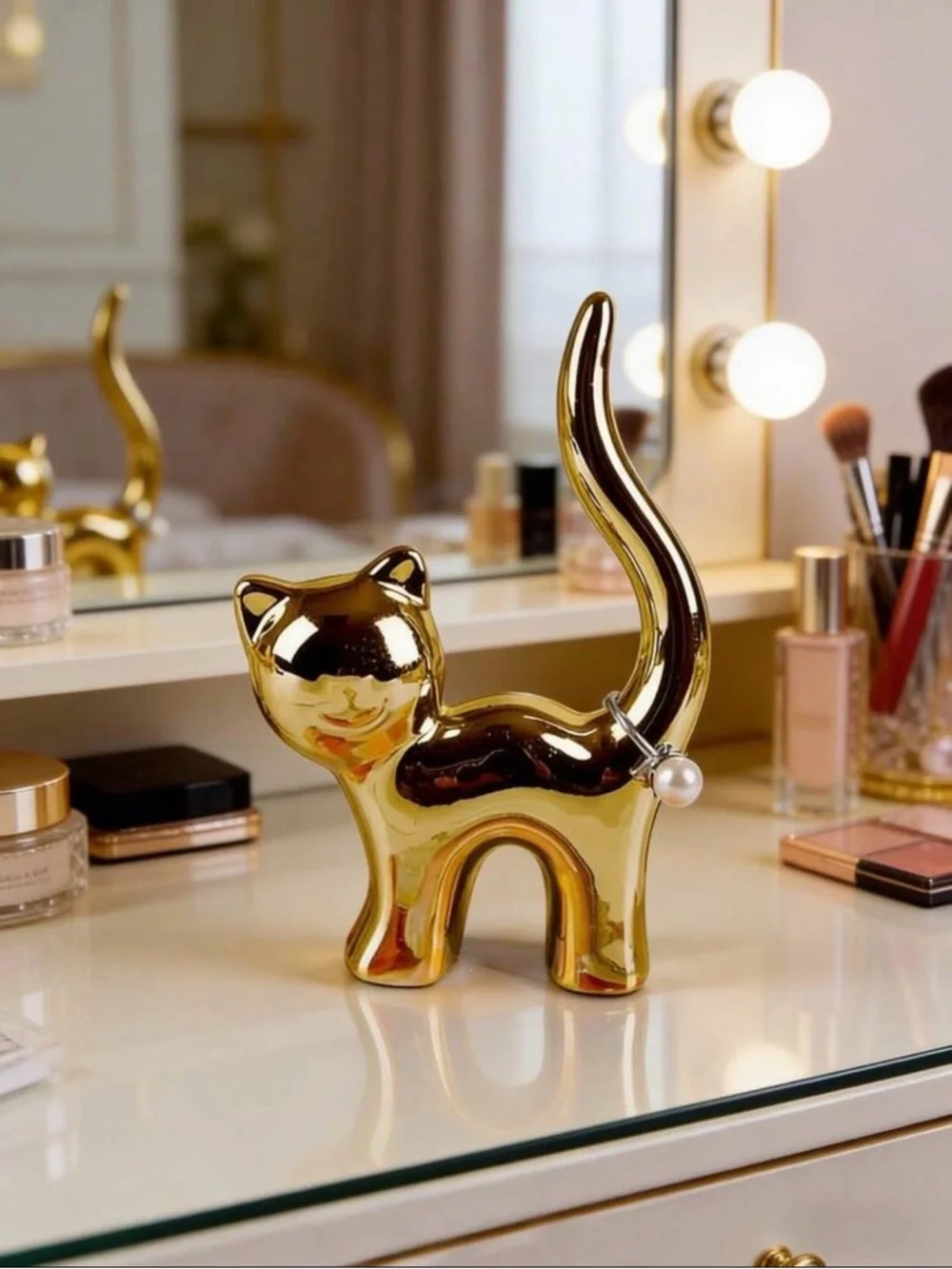 GoldCat‎ Ring Holder